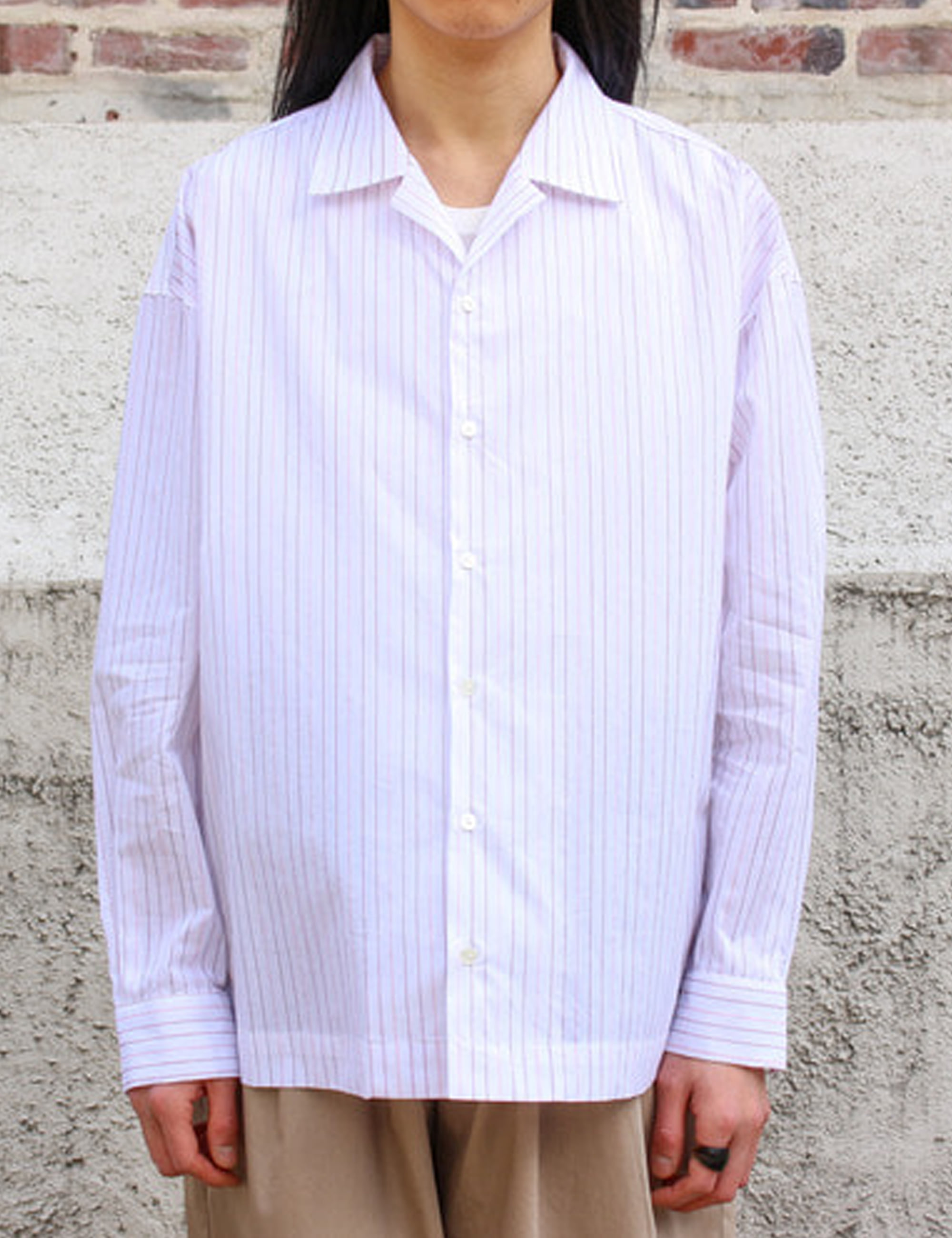 OVER SHIRTS_PINK STRIPE