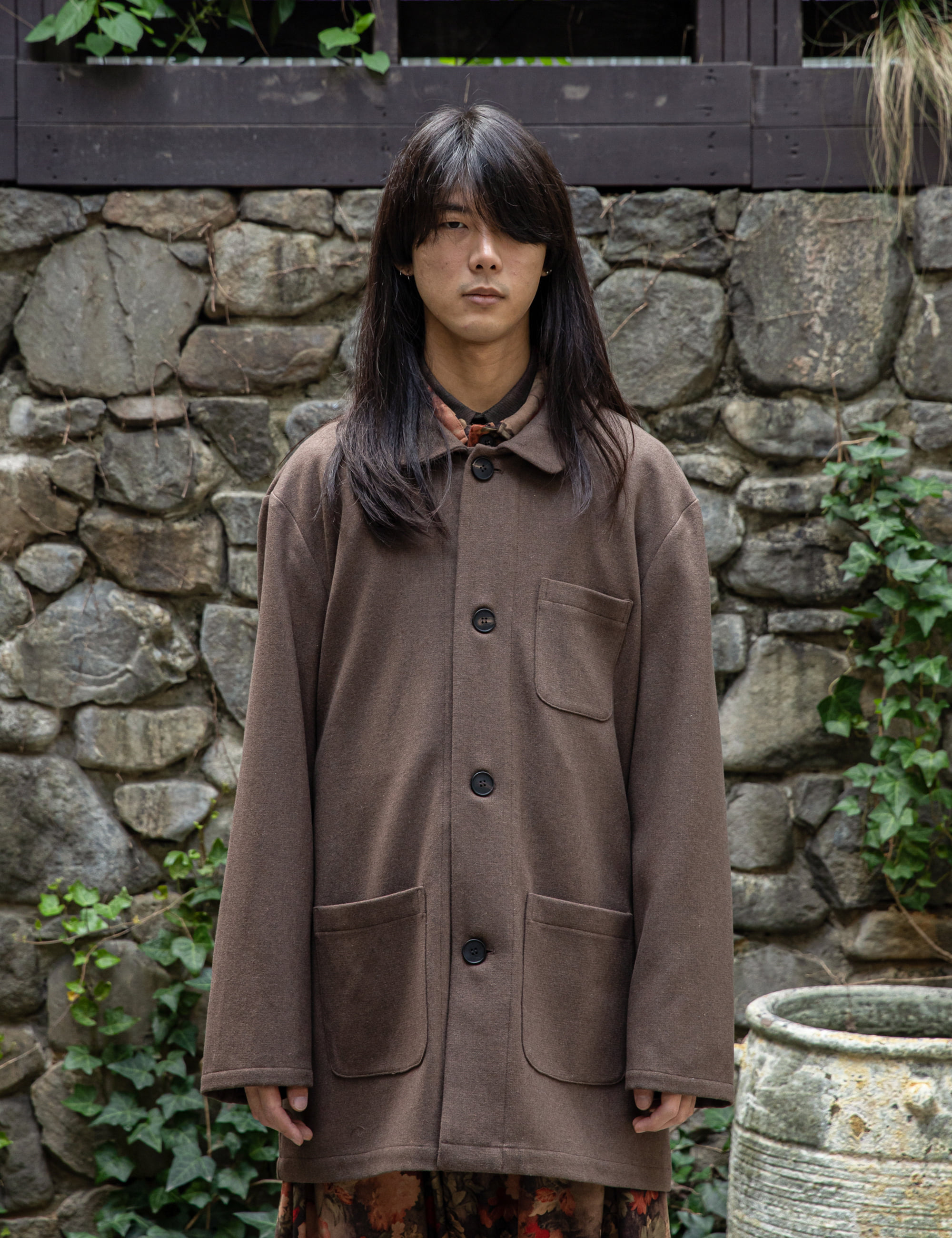COVERALL JACKET_BROWN