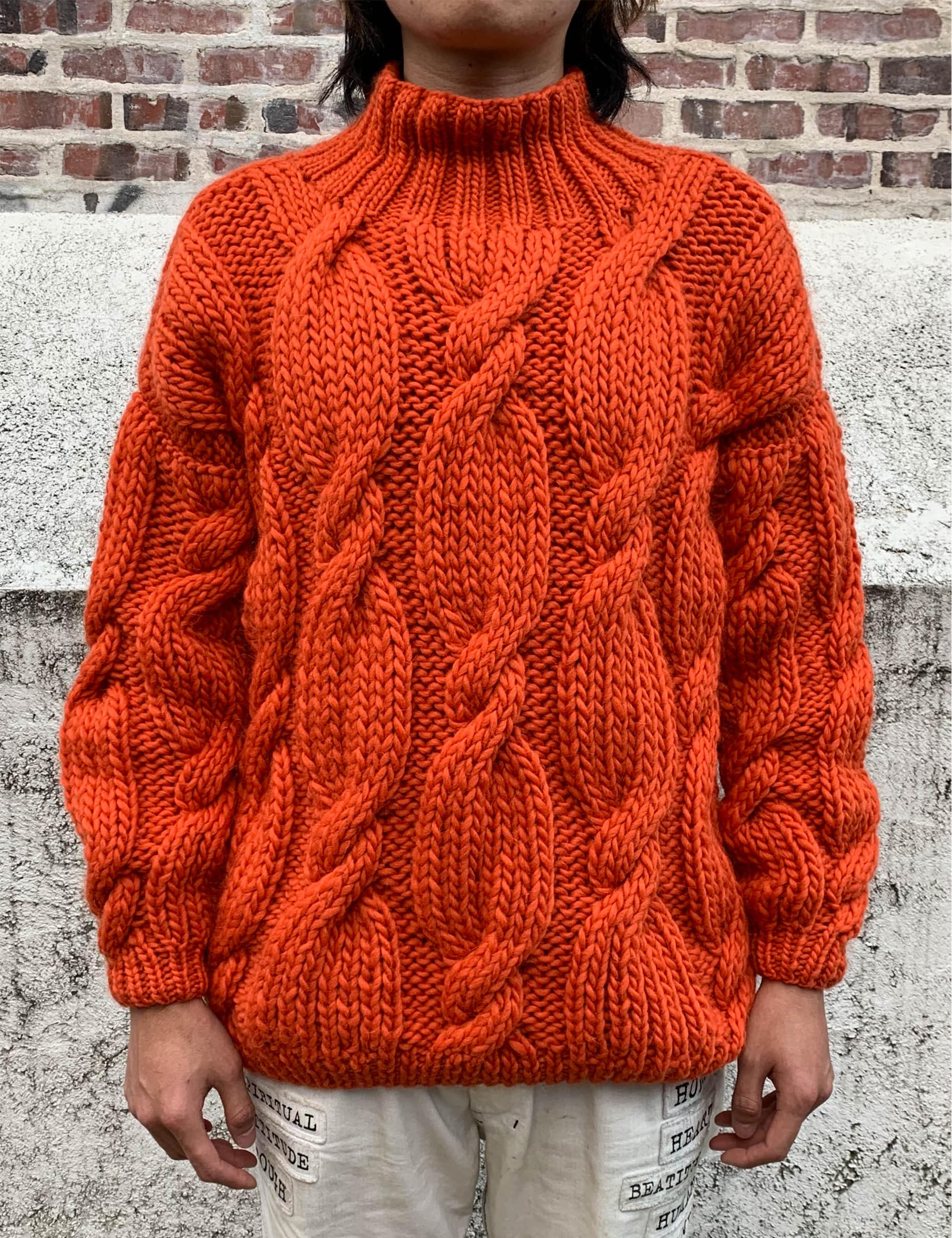 &quot;ONION&quot; ROLLNECK SWEATER_CARROT