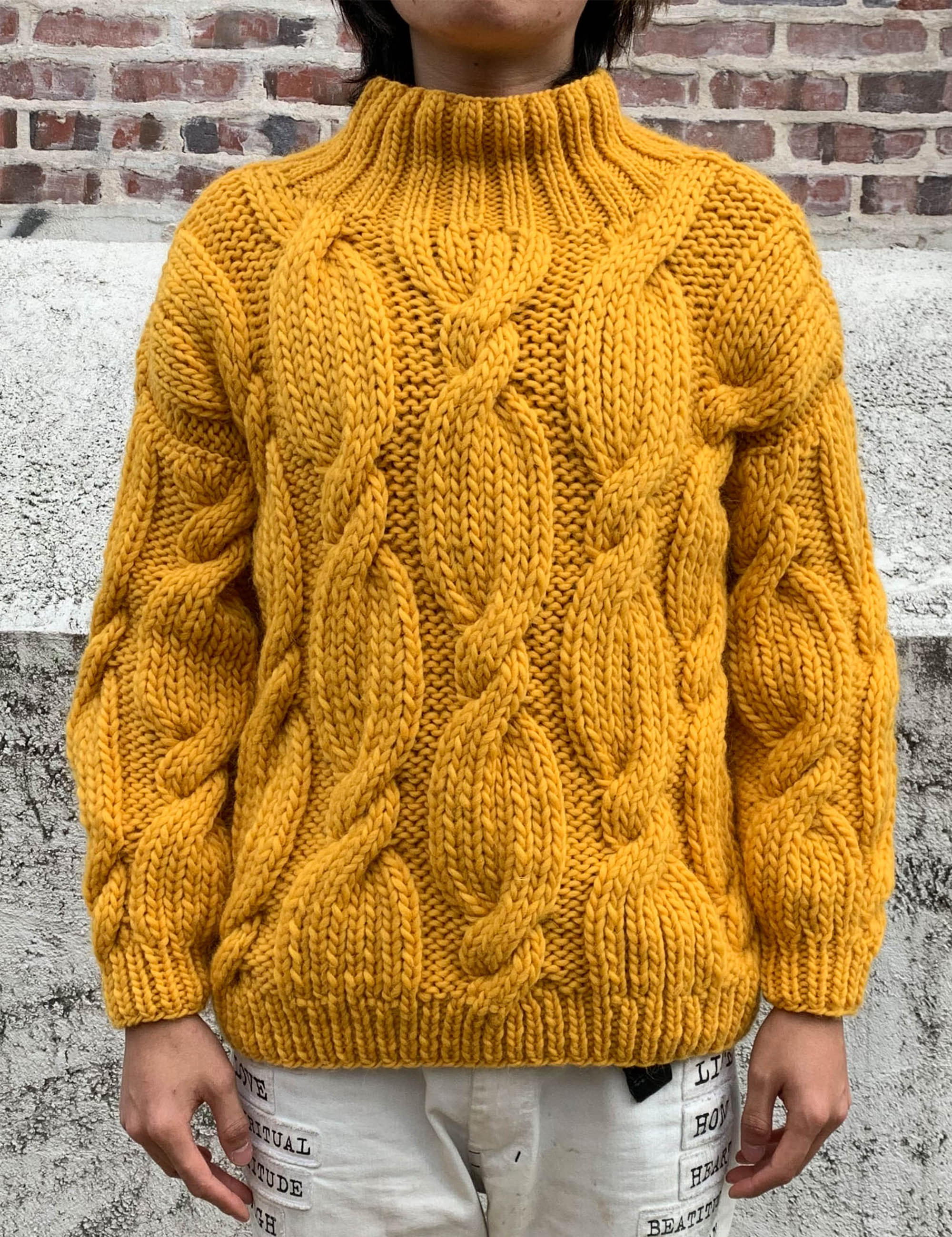 &quot;ONION&quot; ROLLNECK SWEATER_CANARY