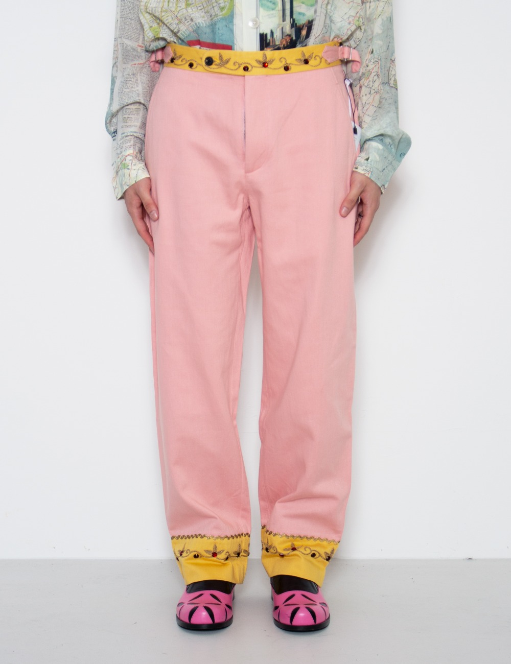 JEWELED IVY TROUSER_PINK